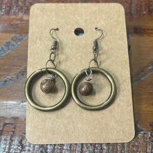 Brown Hoop Earrings